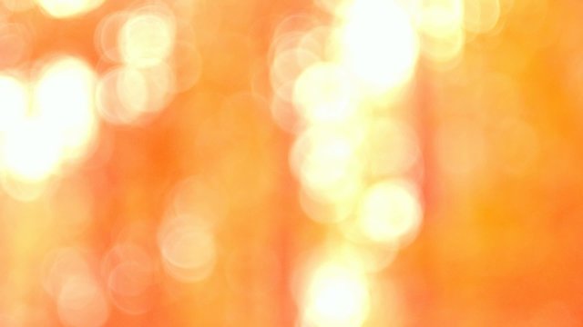 orange bokeh