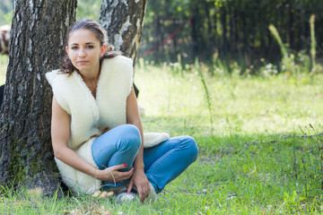 young brunette girl