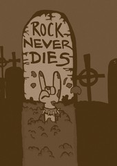 Rock tombstone vintage