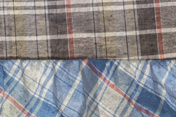 Checkered curtain texture