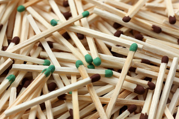 Wooden Matches Close-up