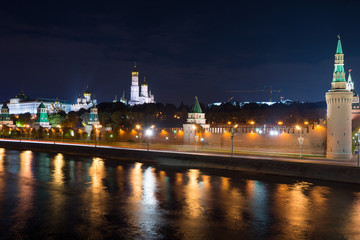 Fototapeta na wymiar Кремль ночью
