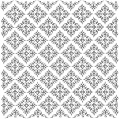 Line Thai art pattern vector illustration