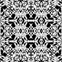 Seamless floral pattern with butterflies