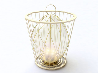 Vintage Lantern in 3D