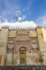 Fototapeta na wymiar Door of the Mosque in Cordoba - Spain