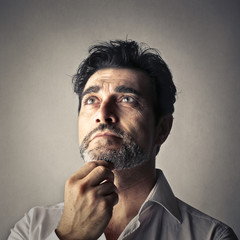 Man meditating