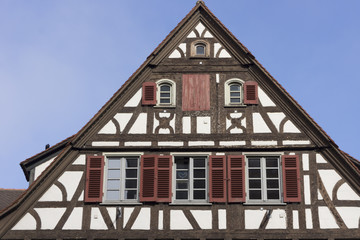 Fachwerkgebäude in Tübingen, Deutschland