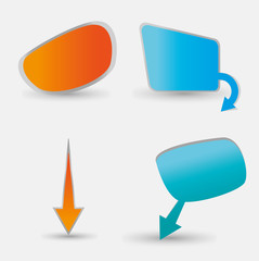 Template, vector eps10 illustration set