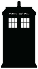 Police Telephone Box Silhouette