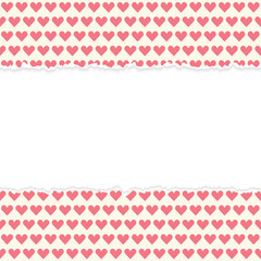 ripped open paper hearts