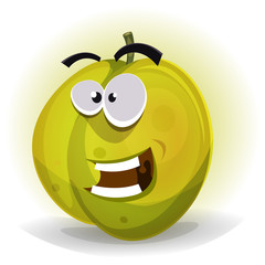 Comic Funny Plum Character