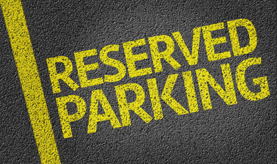 Parking space reserved for Reserved shoppers