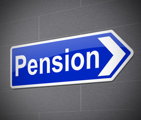 Pension concept.
