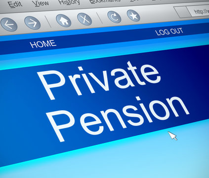 Private pension concept.