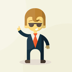 businessman says, taxing empty for text