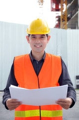 Asian engineer or foreman