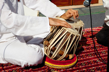 Traditional indian tabla drums - obrazy, fototapety, plakaty