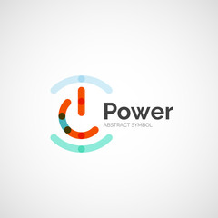 Power button logo design