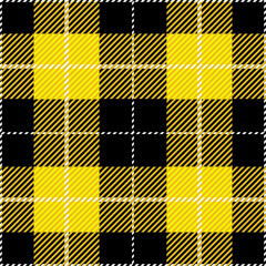 Yellow Tartan Plaid Design