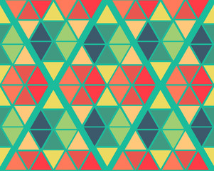 geometric green yellow blue red color  pattern background