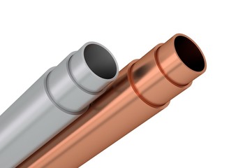 Rohre Profile innen aufsteigend