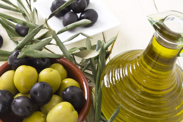 olives and oil