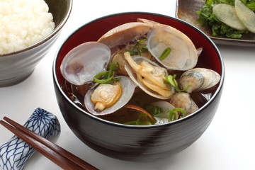 あさり　お味噌汁