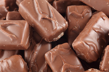Chocolate bars heap