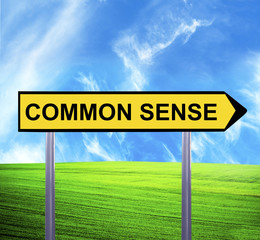 Conceptual arrow sign against beautiful landscape with text - CO
