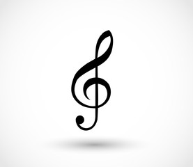 G-clef icon vector