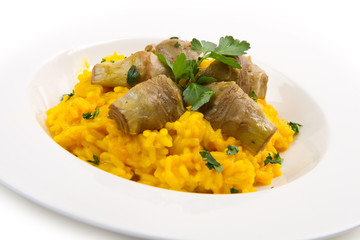 Italian risotto with artichok