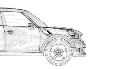 Obraz premium car 3D model