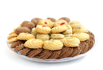 Delicious cookies and biscuits at shallow depth of focus