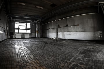 Dark industrial interior - 71236338