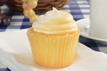 Peach cupcake