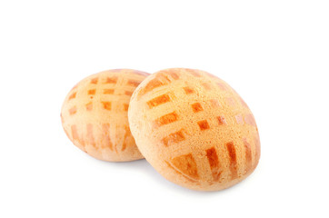 Honey cakes isolated on white background