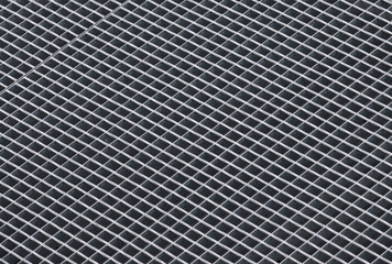 Gray rough metal grid background photo texture