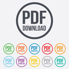 PDF download icon. Upload file button.