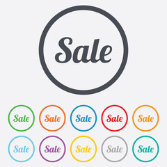 Sale sign icon. Special offer symbol.