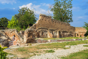 Naklejka na ściany i meble Ruins of Monastery Negoiesti