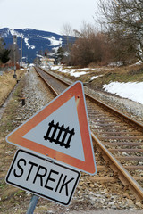 Streik bei der Bundesbahn