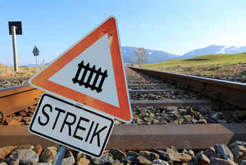 Streik bei der Bundesbahn
