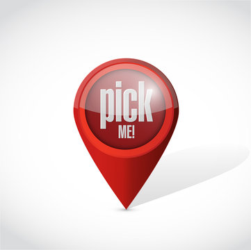 pick me pointer illustration
