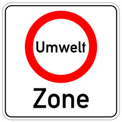Umweltzone Umwelt Schild  #141007-svg06
