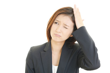 困惑した表情のＯＬ