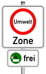 Umweltzone Schild  #141007-svg09