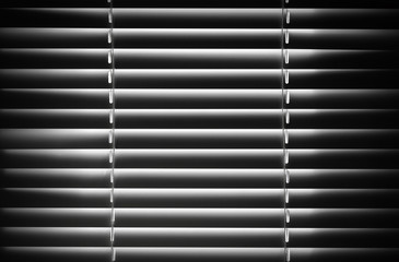 Abstract black and white shutter fragment. Background texture