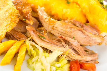 hornado roasted pork typical ecuadorian food
