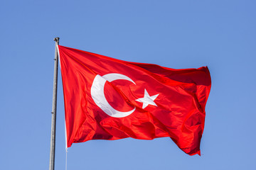 Naklejka premium turkish flag